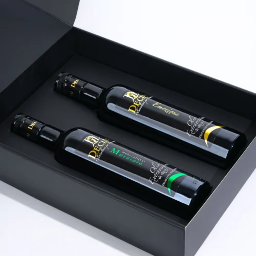 Confezione Regalo con 2 bottiglie da 500ml di Olio Decimi